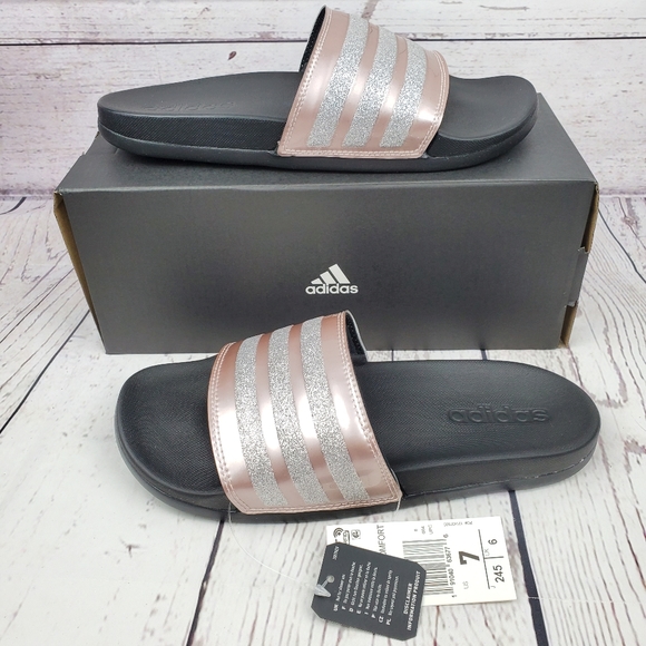 adilette rose gold